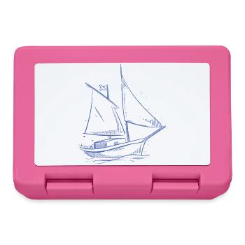 voilier minimaliste voilier marin de mer - Boîte à goûter - rose - Devant