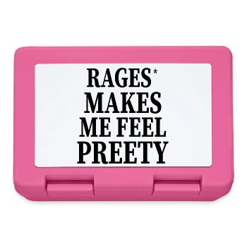 Rage Make Me Feel – Drôle Cool Audacieux Vibe - Boîte à goûter - rose - Devant