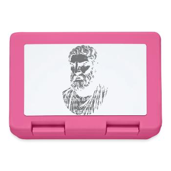 Epikur Todes-Gothic Zitat - Brotdose - Pink - Vorne
