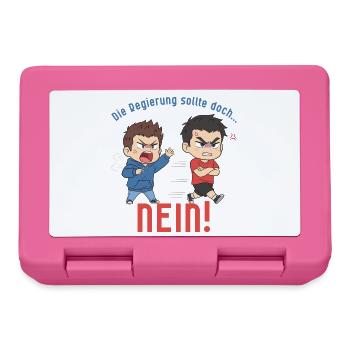 Die Regierung sollte doch... NEIN! - Brotdose - Pink - Vorne
