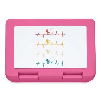 Fischerherzschlag-Angeln - Brotdose - Pink - Vorne
