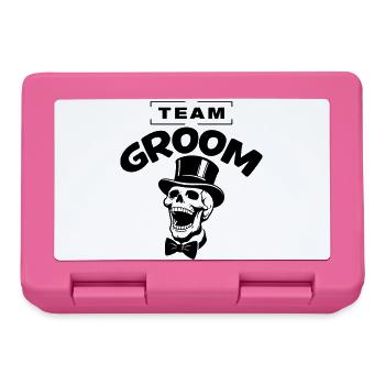 Team Groom Bachelor Party Jga Skeleton - Lunchbox - pink - Front