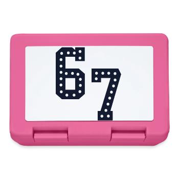 Number Lights 67 - Brotdose - Pink - Vorne