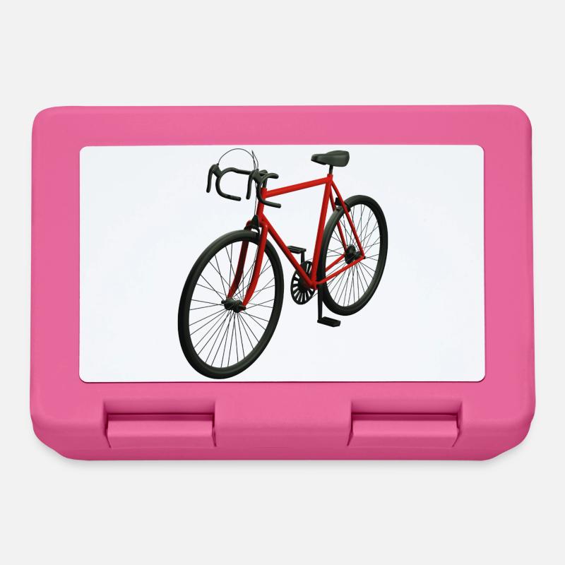 Retro Rennrad - Brotdose - Pink
