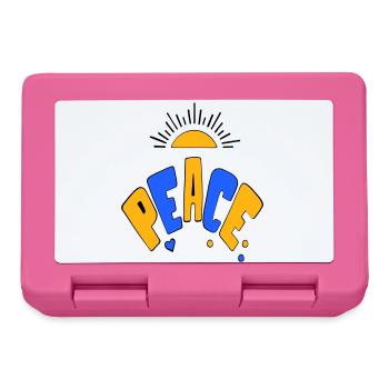 Peace - Lunchbox - pink - Front