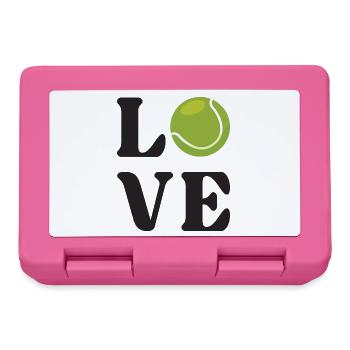 Amateur de tennis - Boîte à goûter - rose - Devant