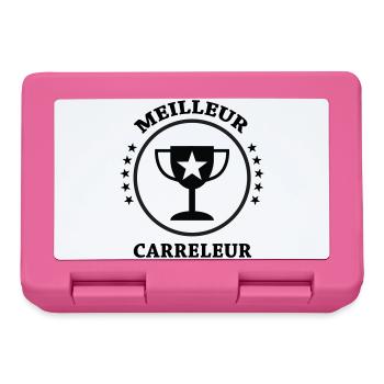 Bester Fliesenleger - Brotdose - Pink - Vorne