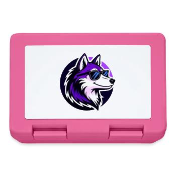Loup Violet Lunettes Soleil Stylisé - Boîte à goûter - rose - Devant