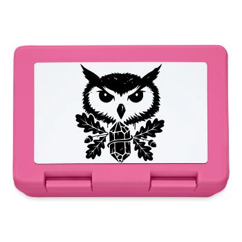 Fantasy Eule Kristall Tattoo - Brotdose - Pink - Vorne
