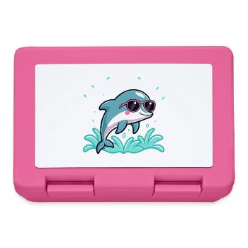 Dolphin surfer chic roseglasses - Lunchbox - pink - Front