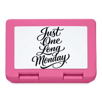 Sarcasme – Just a Long Monday – Funny Women - Boîte à goûter - rose - Devant