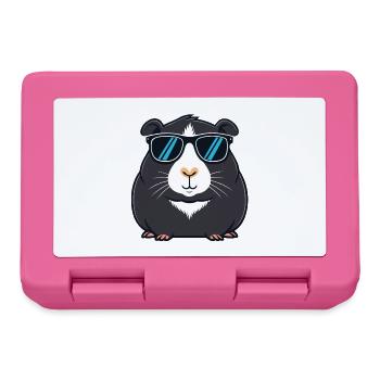 Capybara noir Cool Sunglasses - Boîte à goûter - rose - Devant