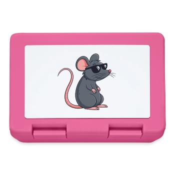Ratten-Stilvolle Dunkle Brille - Brotdose - Pink - Vorne