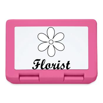 Artisan-Floristen-Logo mit elegantem Blumenlogo - Brotdose - Pink - Vorne