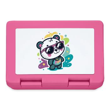 Panda Pop Pink Glasses - Lunchbox - pink - Front