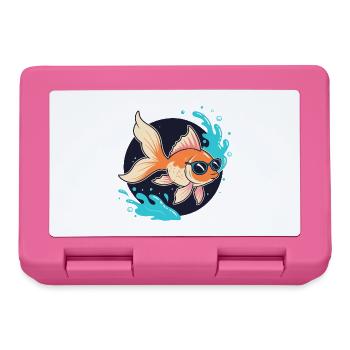 Retro Golden Fish Glasses - Lunchbox - pink - Front