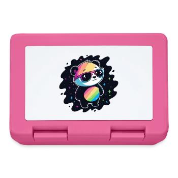 Panda Rainbow Galaxy Cool Glasses - Lunchbox - pink - Front