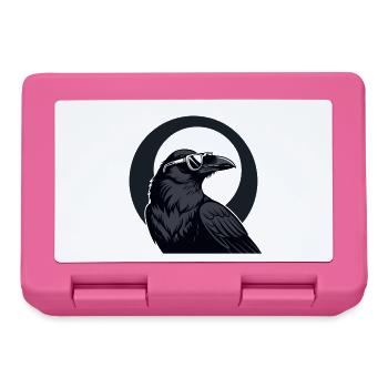Corbeau urbain en lunettes de soleil - Boîte à goûter - rose - Devant