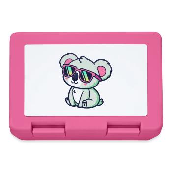 Koala Kawaii Seated Pink Glasses - Lunchbox - pink - Front
