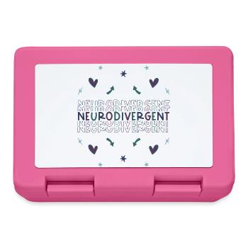 Neurodivergent - Autism Adhd Autismus Adhs - Lunchbox - pink - Front