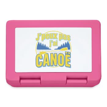J'peux pas j'ai CANOE - Boîte à goûter - rose - Devant