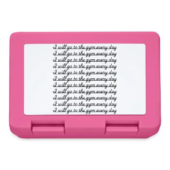 I Will Go To The Gym Every Day Funny Sarcastic  - Lunchbox - pink - Front