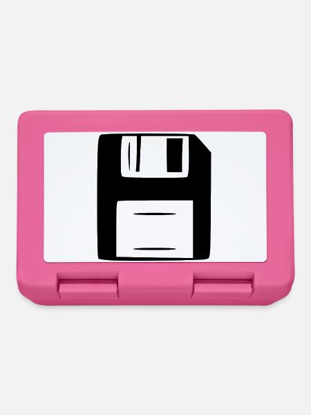 Diskette Computer Retro Geschenk - Brotdose - Pink