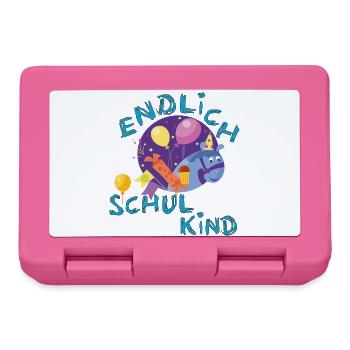 Endlich Schulkind  - Brotdose - Pink - Vorne
