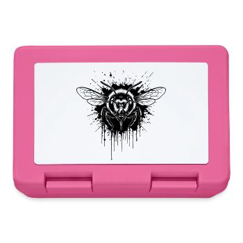 Guêpe Trash Polka - Wasp Tattoo Art - Boîte à goûter - rose - Devant
