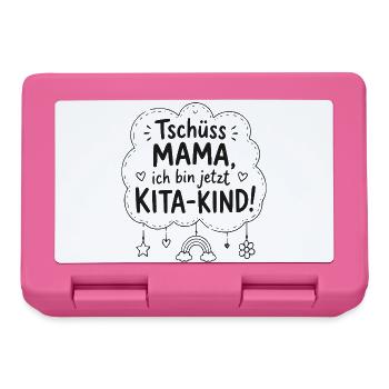 Tschüss Mama, Kita-Kind Start - Brotdose - Pink - Vorne