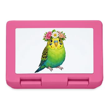 Wellensittich - Brotdose - Pink - Vorne
