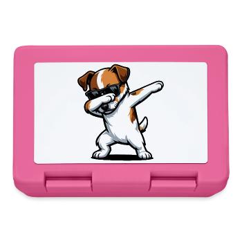Dabbing Parson Russell Terrier - Lunchbox - pink - Front