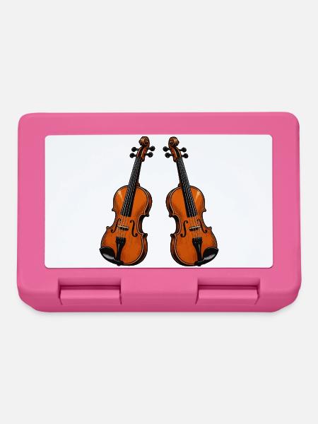 Violine Geige - Brotdose - Pink