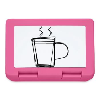 Glühweinbecher handgezeichnet - Brotdose - Pink - Vorne