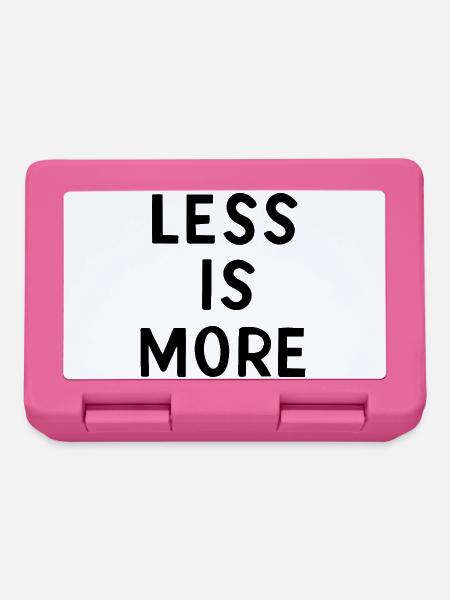 Less is more - Brotdose - Pink