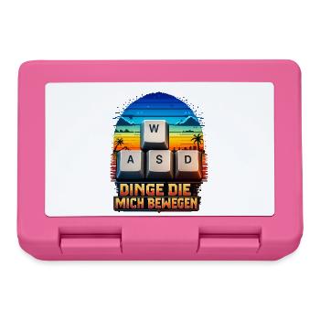 WASD Gaming Bewegung: Dinge Die Mich Bewegen - Brotdose - Pink - Vorne