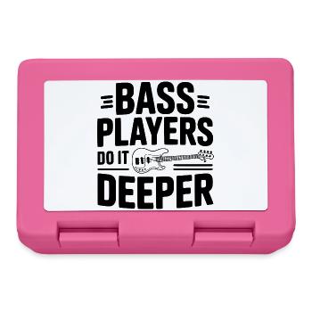 Bassisten machen es tiefer - Brotdose - Pink - Vorne