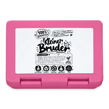 Lustiges Geschenk für den kleinen Bruder - Brotdose - Pink - Vorne