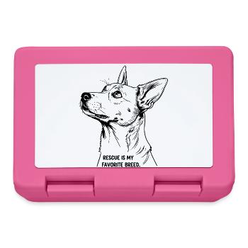 Rescue Is My Favorite Breed - Brotdose - Pink - Vorne