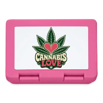 CANNABIS LOVE - Brotdose - Pink - Vorne