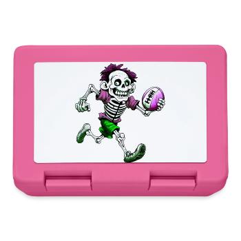Skelett Rugby - Brotdose - Pink - Vorne