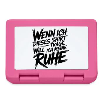Ruhemodus - Brotdose - Pink - Vorne