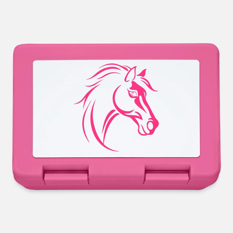 Cheval - Boîte à goûter - rose