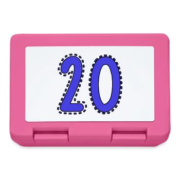 20. 20th ANNIVERSARY. 20 YEARS ANNIVERSARY. 20 YEARS. - Lunchbox - pink - Front