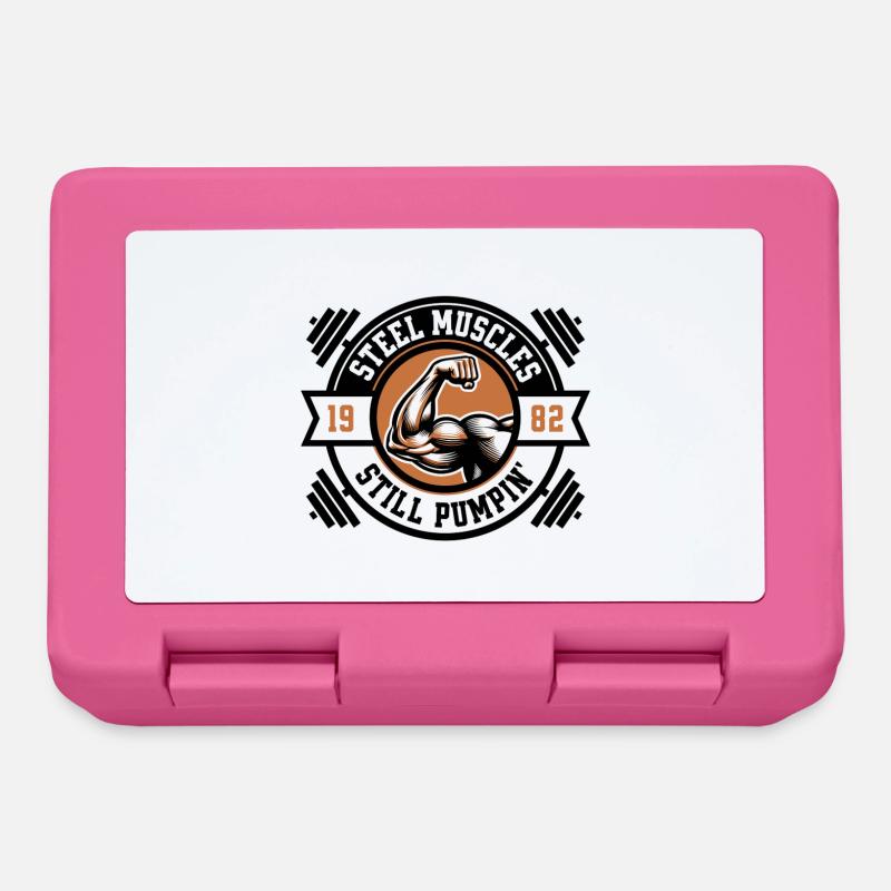 Pompe musculaire - Boîte à goûter - rose