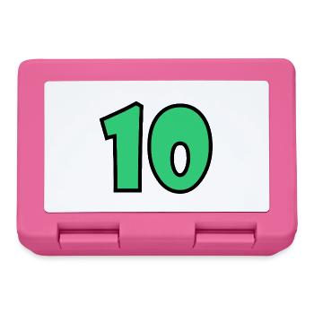 10. 10 JAHRE. 10-JÄHRIGES JUBILÄUM. 10-JÄHRIGES JUBILÄUM. - Brotdose - Pink - Vorne