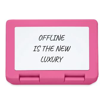 Offline is luxury - Lunchbox - pink - Front