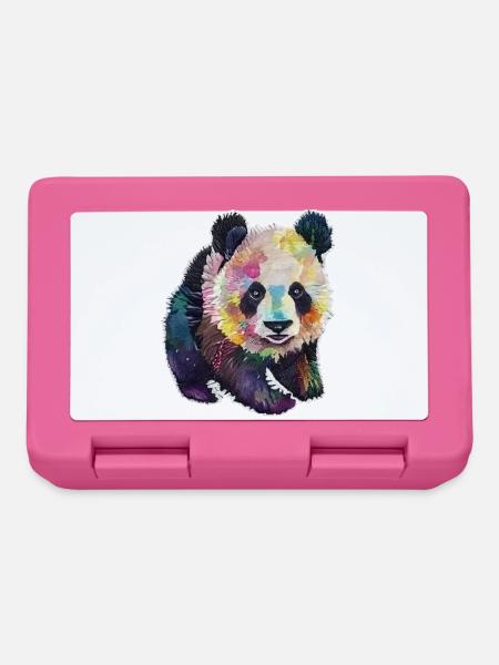 BABY PANDA AQUARELL - Brotdose - Pink