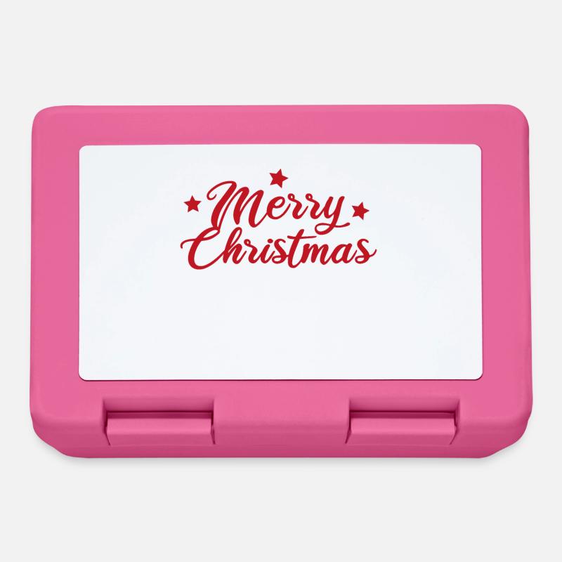 Merry Christmas - Lunchbox - pink
