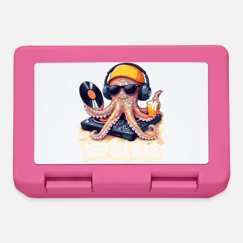 Deep Sea Beats – DJ Octopus 🐙 - Lunchbox - pink